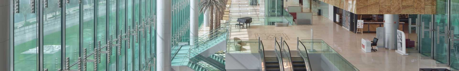 The atrium of Cleveland Clinic Abu Dhabi